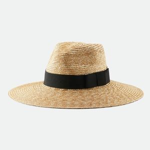 Brixton Joanna Straw hat in Honey, size small